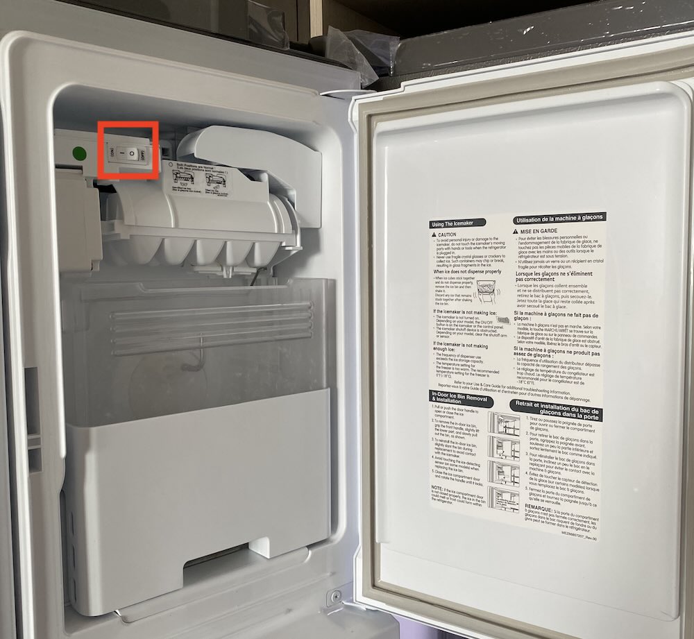 LG 냉장고 제빙기 전원 끄는 방법 얼음냉장고